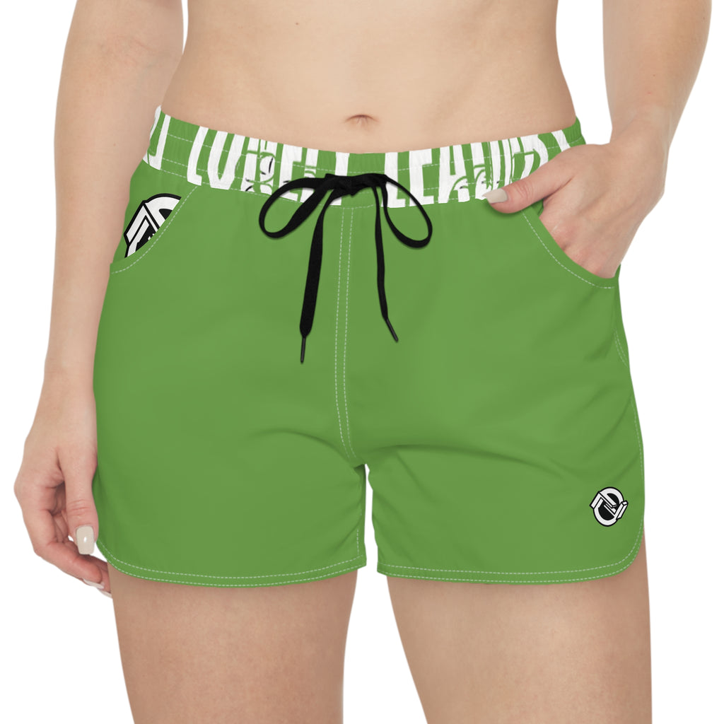 Women’s Pocket Logo Lounge Shorts (Light Green)