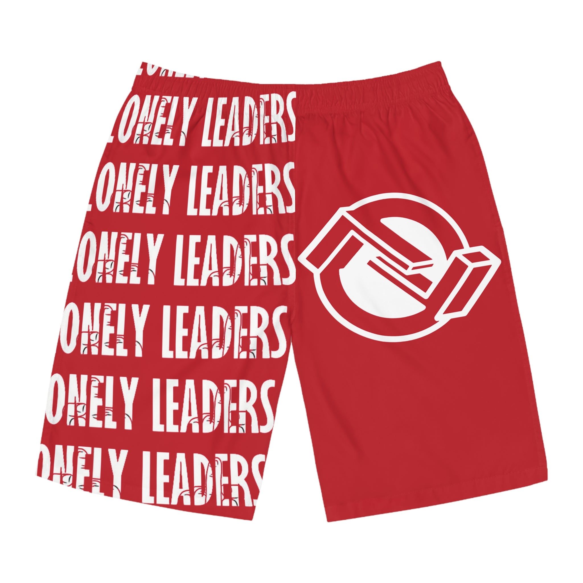 Name & Logo Men’s Board Shorts (Red)