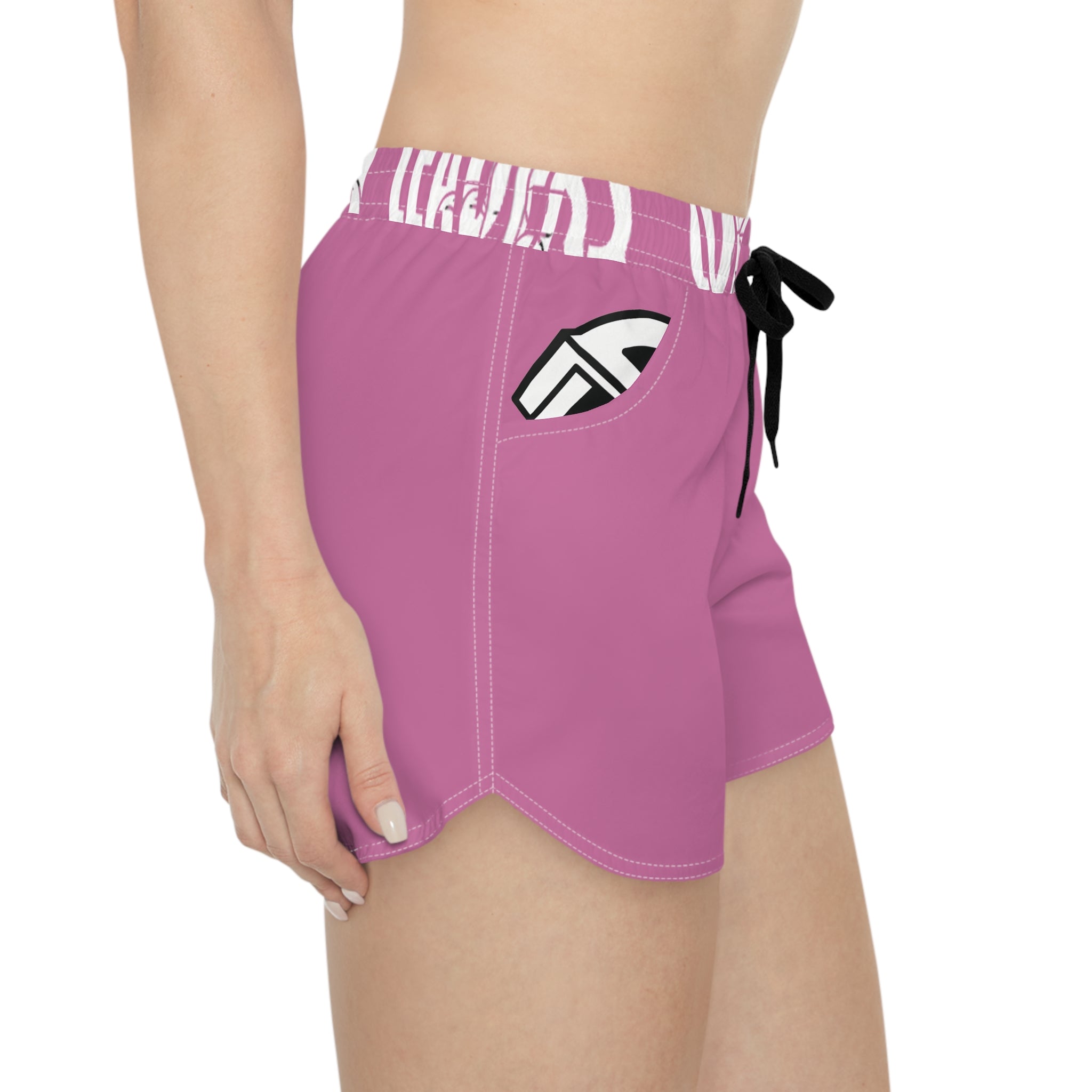 Women’s Pocket Logo Lounge Shorts (Light Pink)