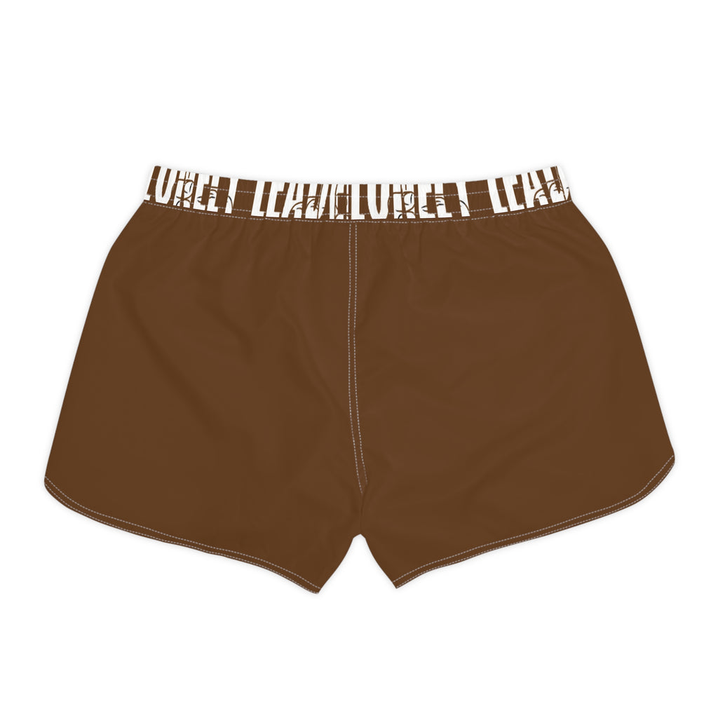 Women’s Pocket Logo Lounge Shorts (Brown)