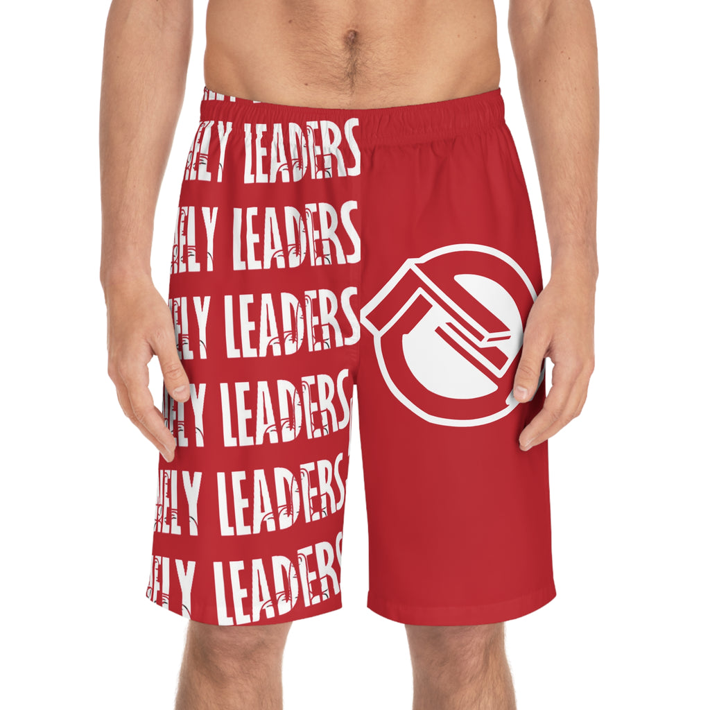 Name & Logo Men’s Board Shorts (Red)