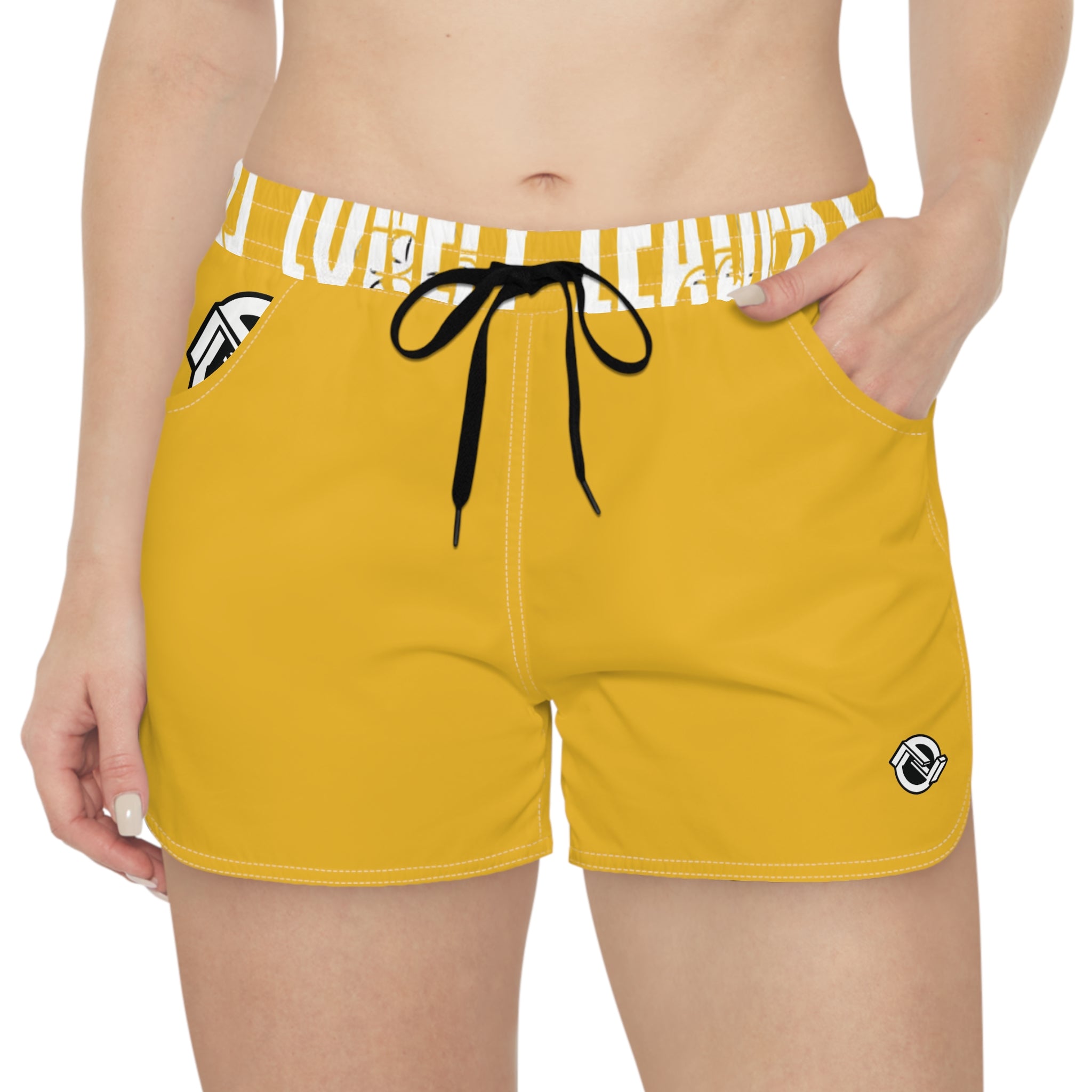 Women’s Pocket Logo Lounge Shorts (Yellow)