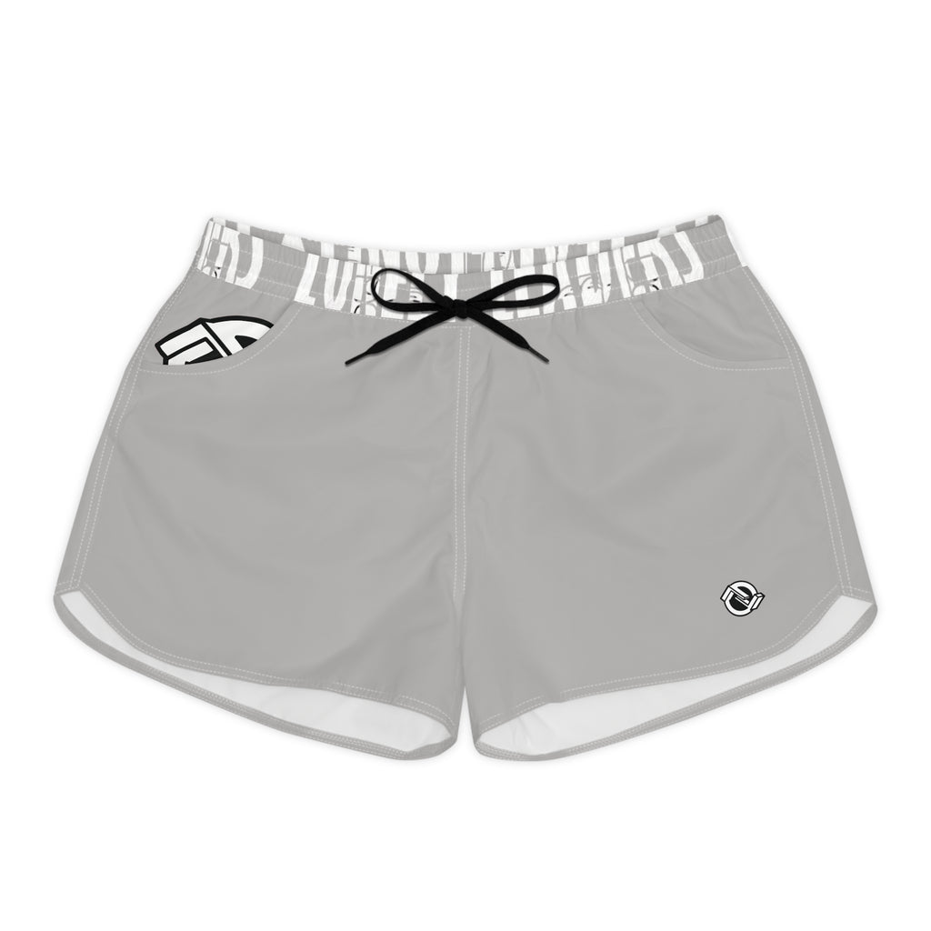 Women’s Pocket Logo Lounge Shorts (Light Grey)