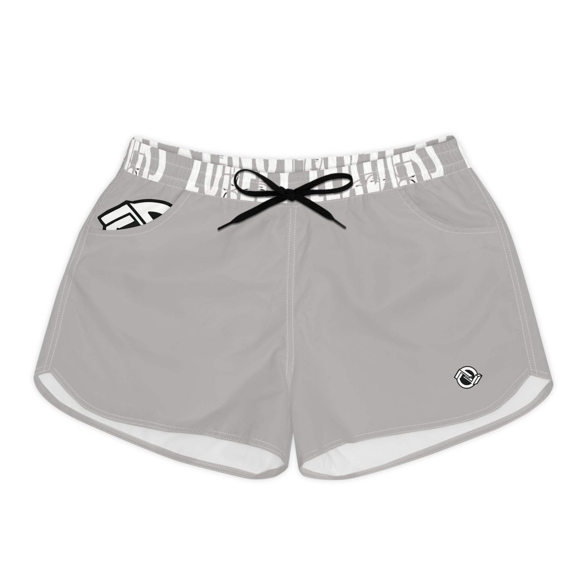 Women’s Pocket Logo Lounge Shorts (Light Grey)
