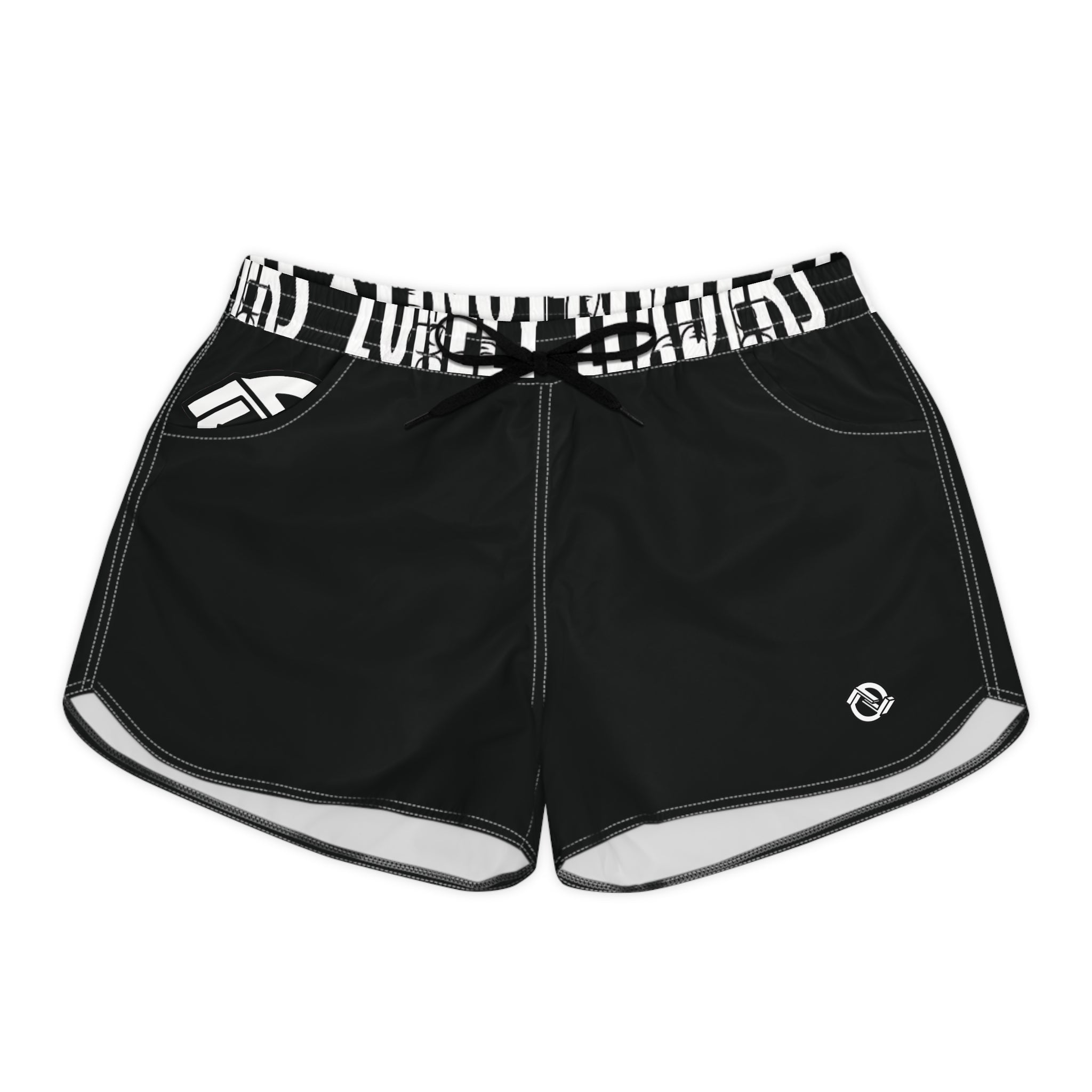 Women’s Pocket Logo Lounge Shorts (Black)