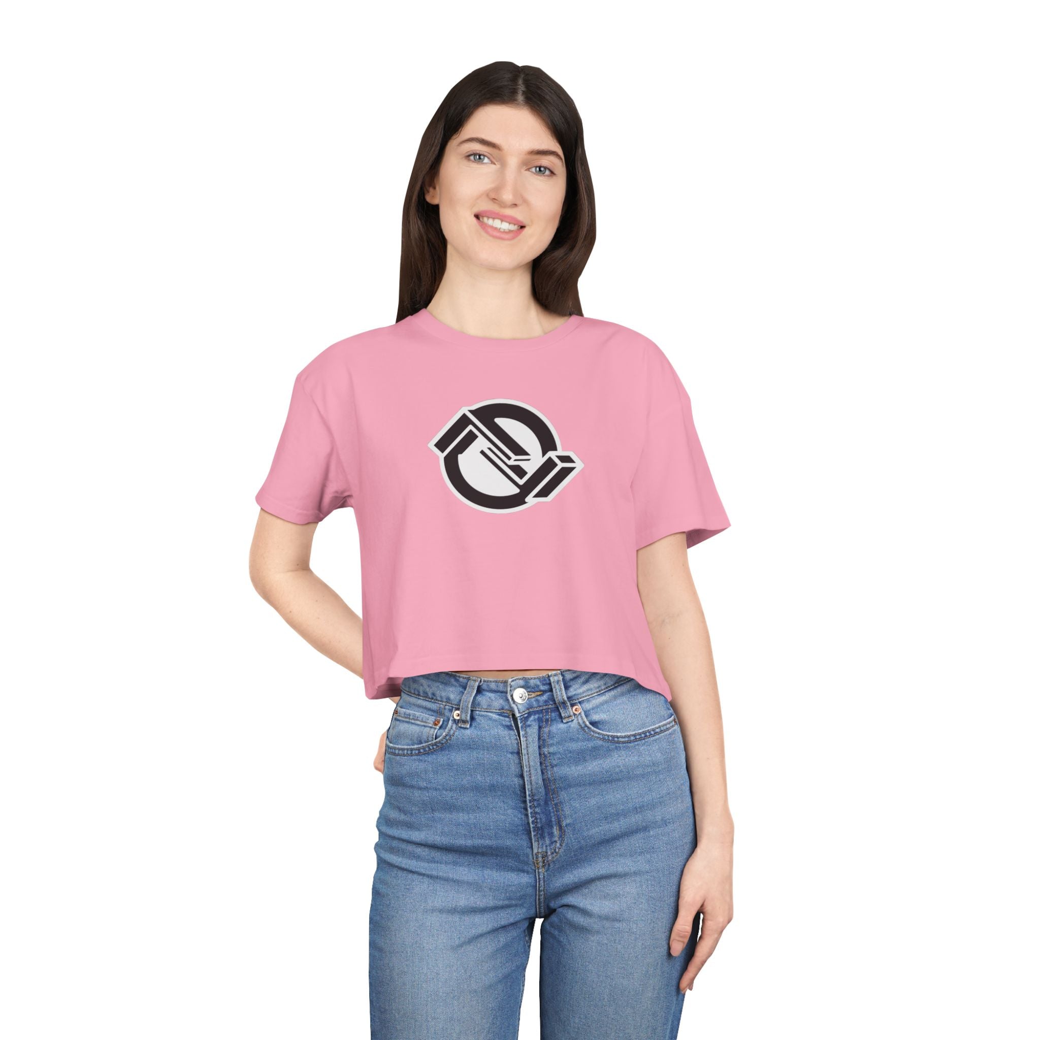 Inverted Logo Crop Tee