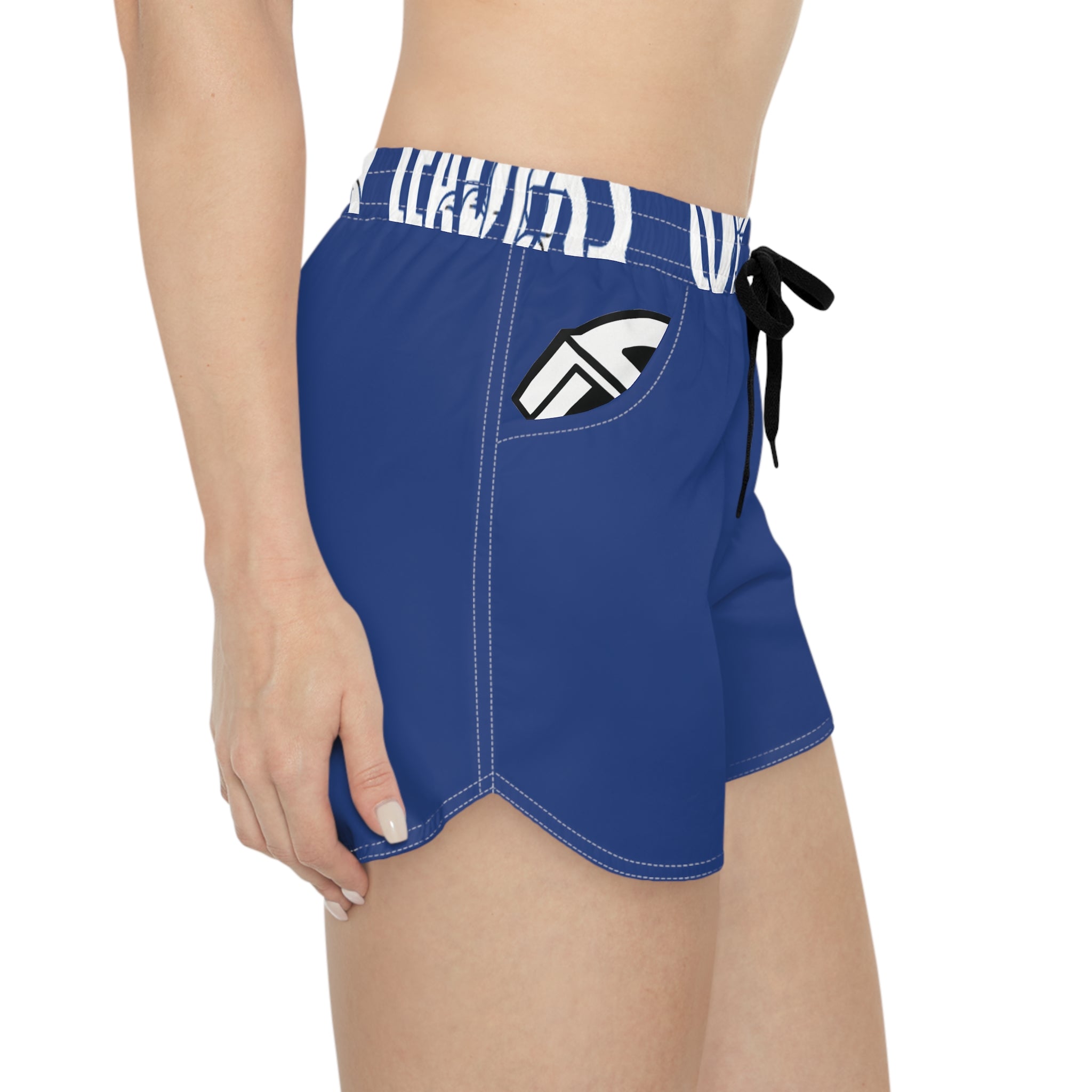Women’s Pocket Logo Lounge Shorts (Dark Blue)
