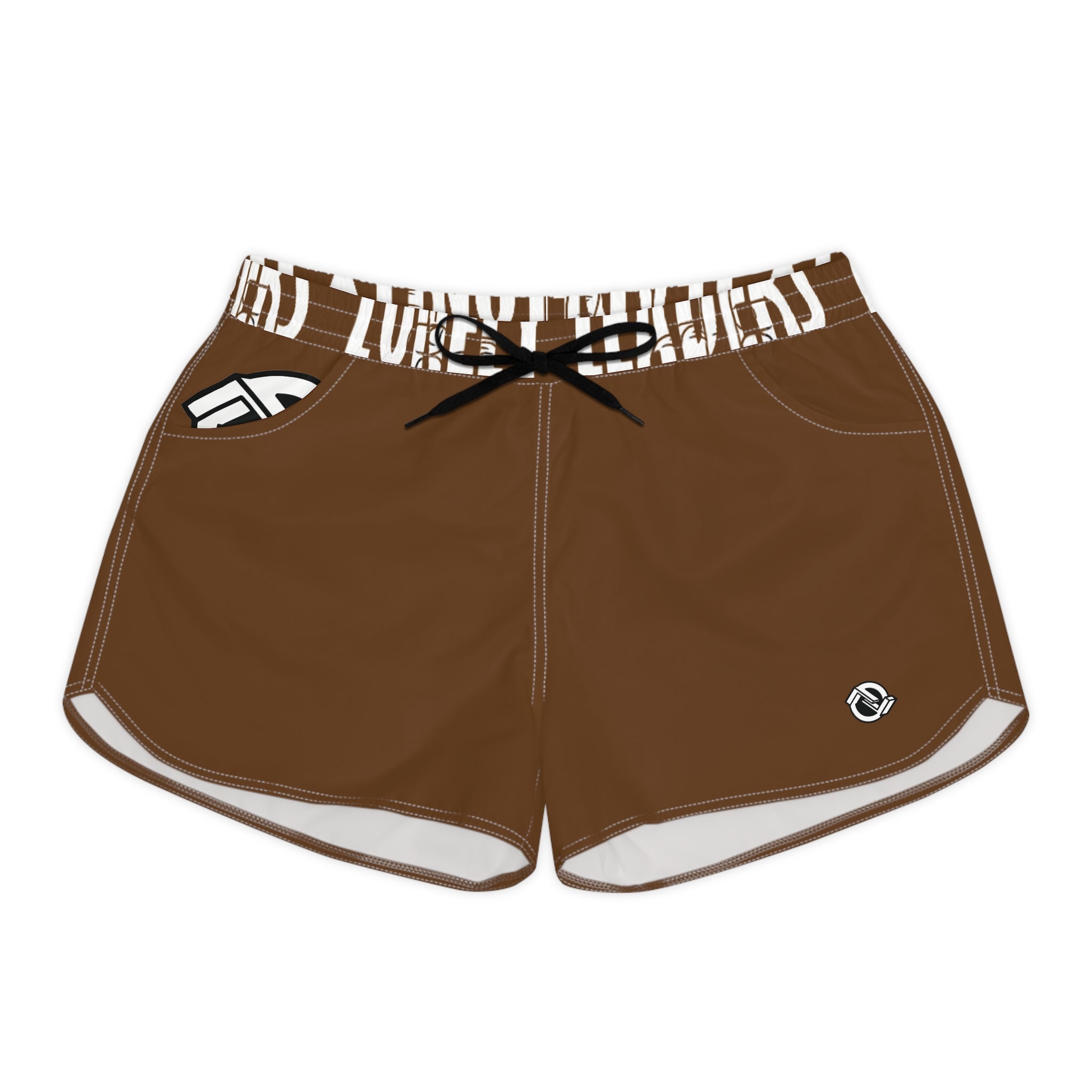 Women’s Pocket Logo Lounge Shorts (Brown)