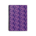 Neon Purple Rose Spiral Notebook
