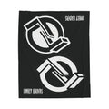Dual-logo + Name Velveteen Plush Blanket