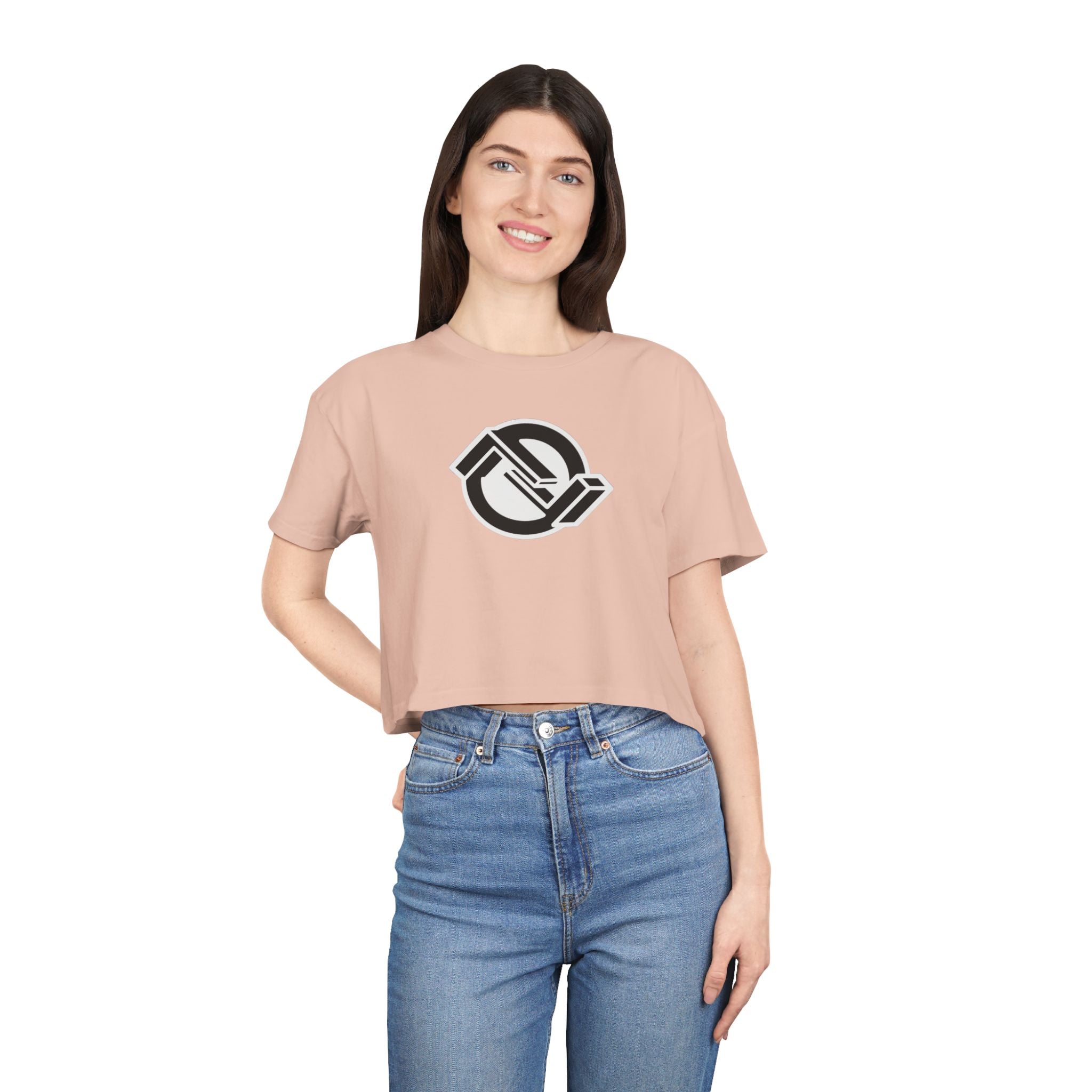 Inverted Logo Crop Tee