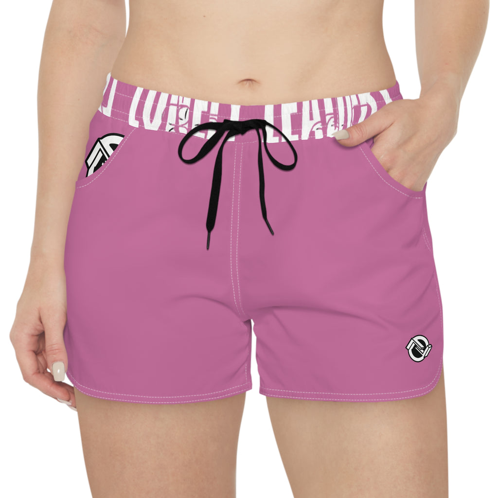 Women’s Pocket Logo Lounge Shorts (Light Pink)