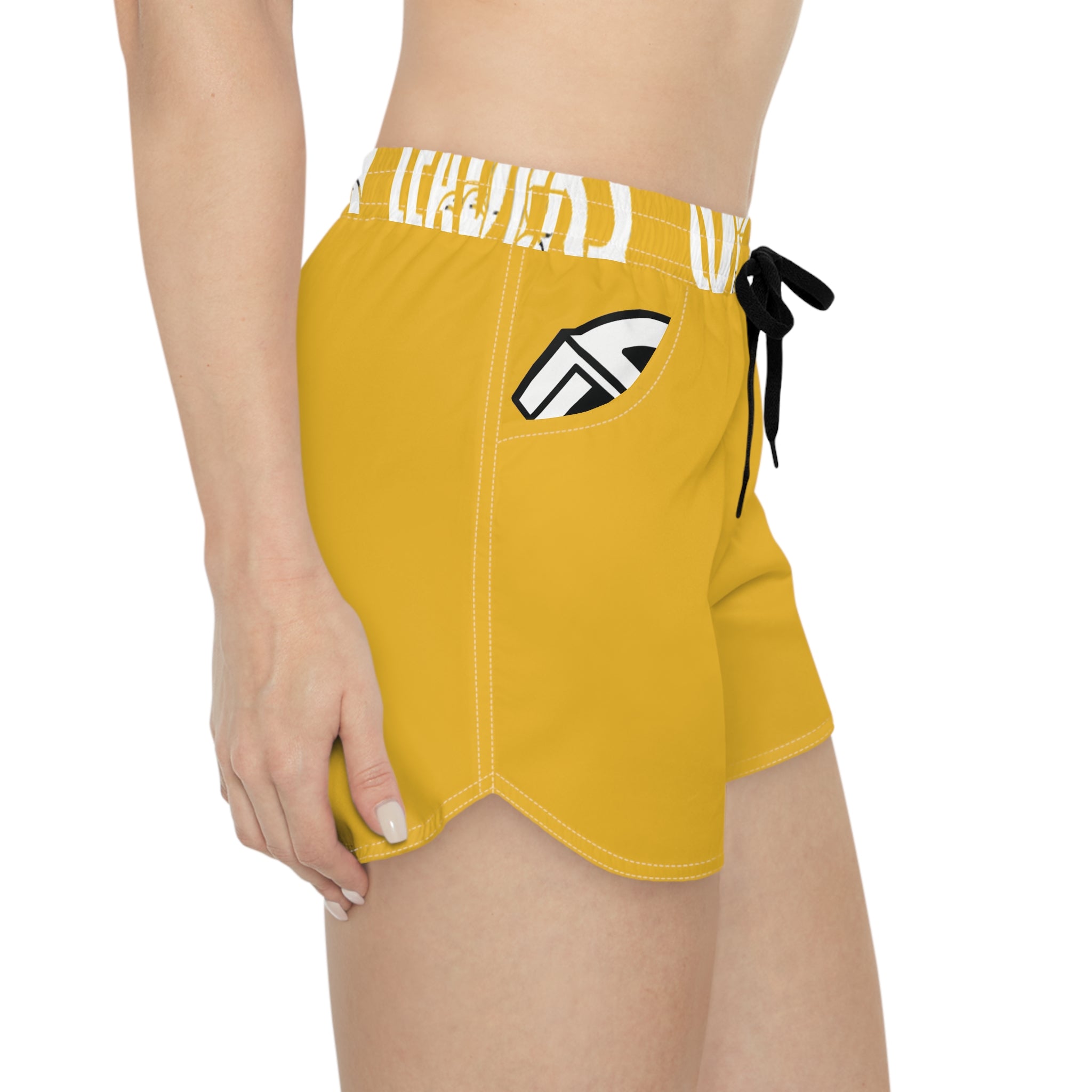 Women’s Pocket Logo Lounge Shorts (Yellow)