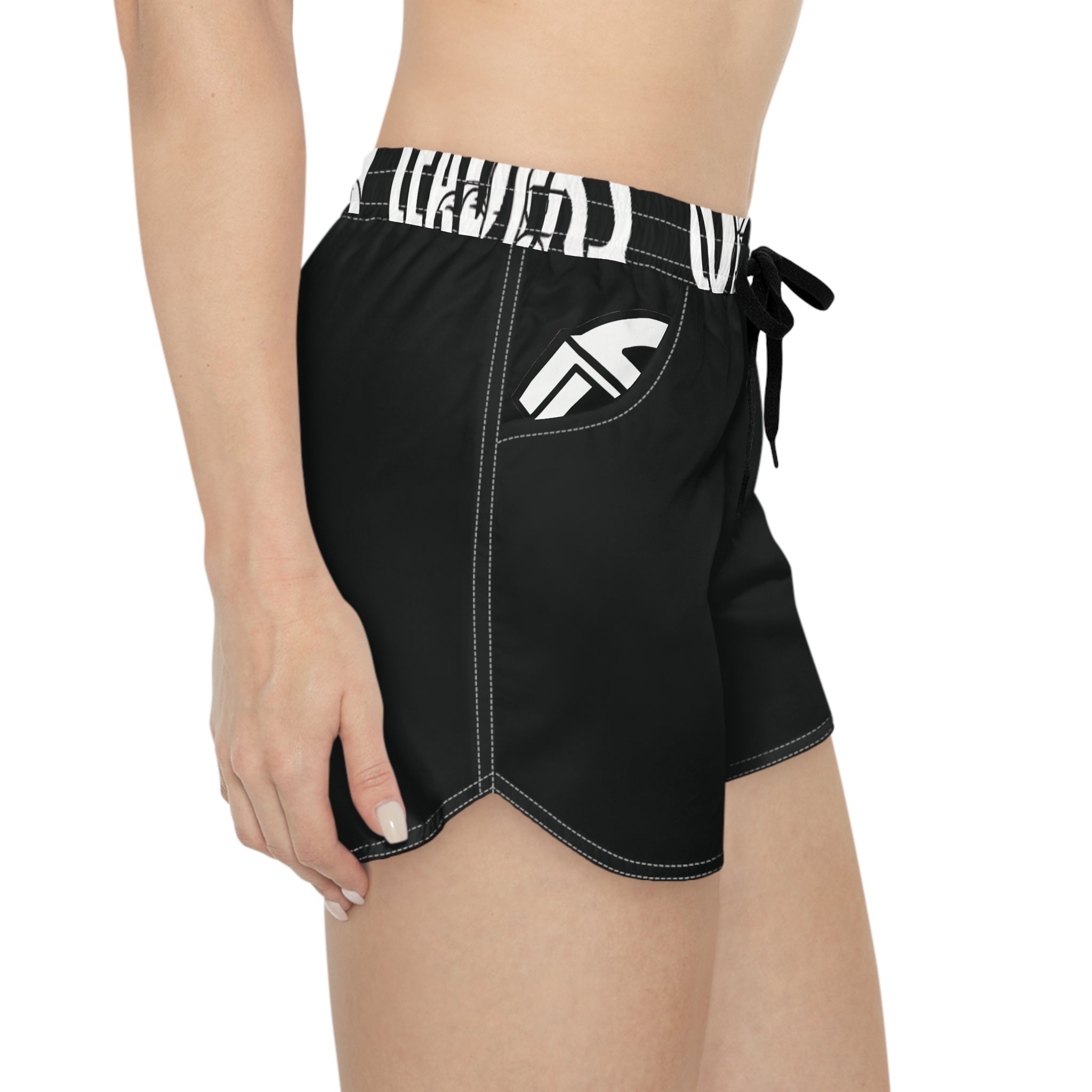 Women’s Pocket Logo Lounge Shorts (Black)