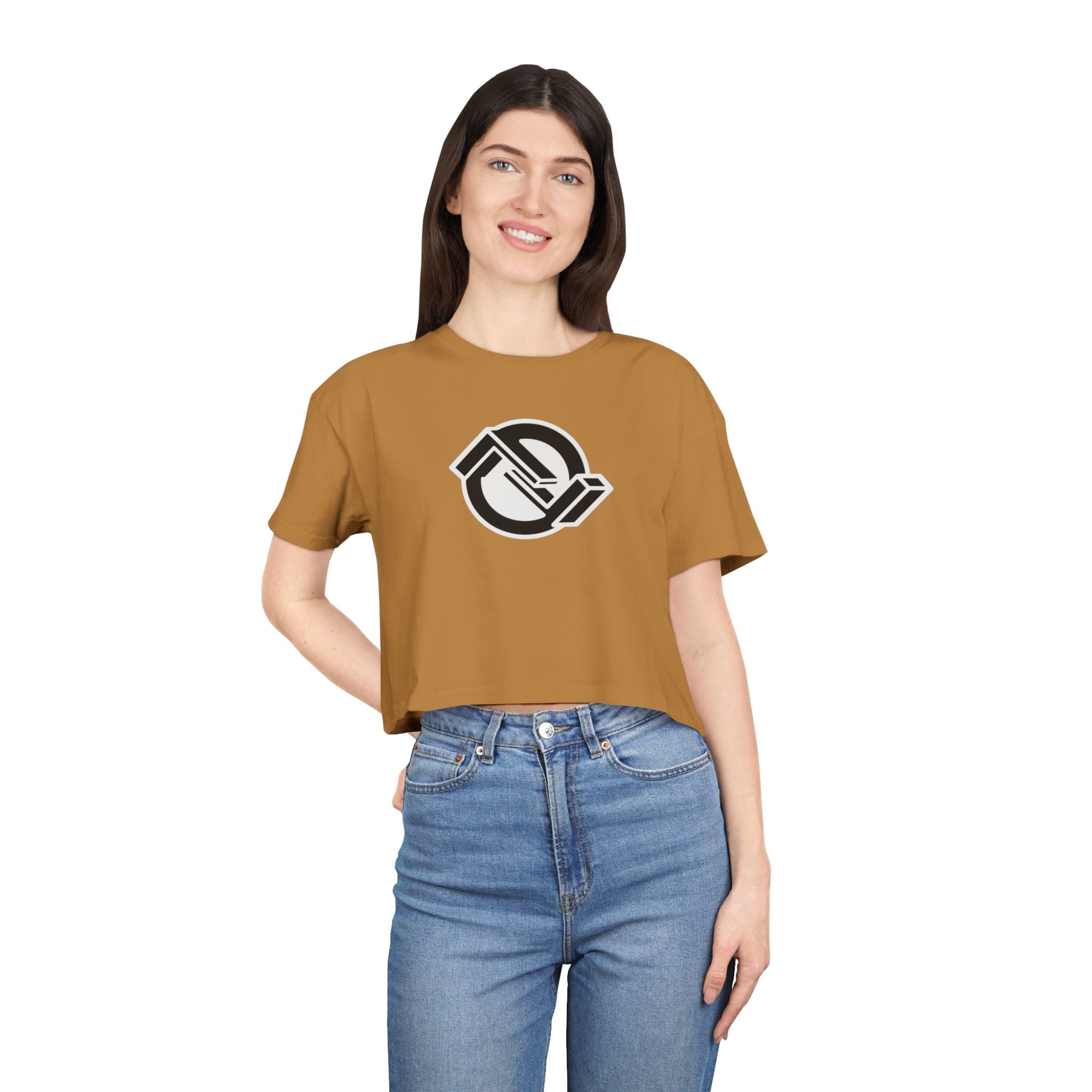 Inverted Logo Crop Tee