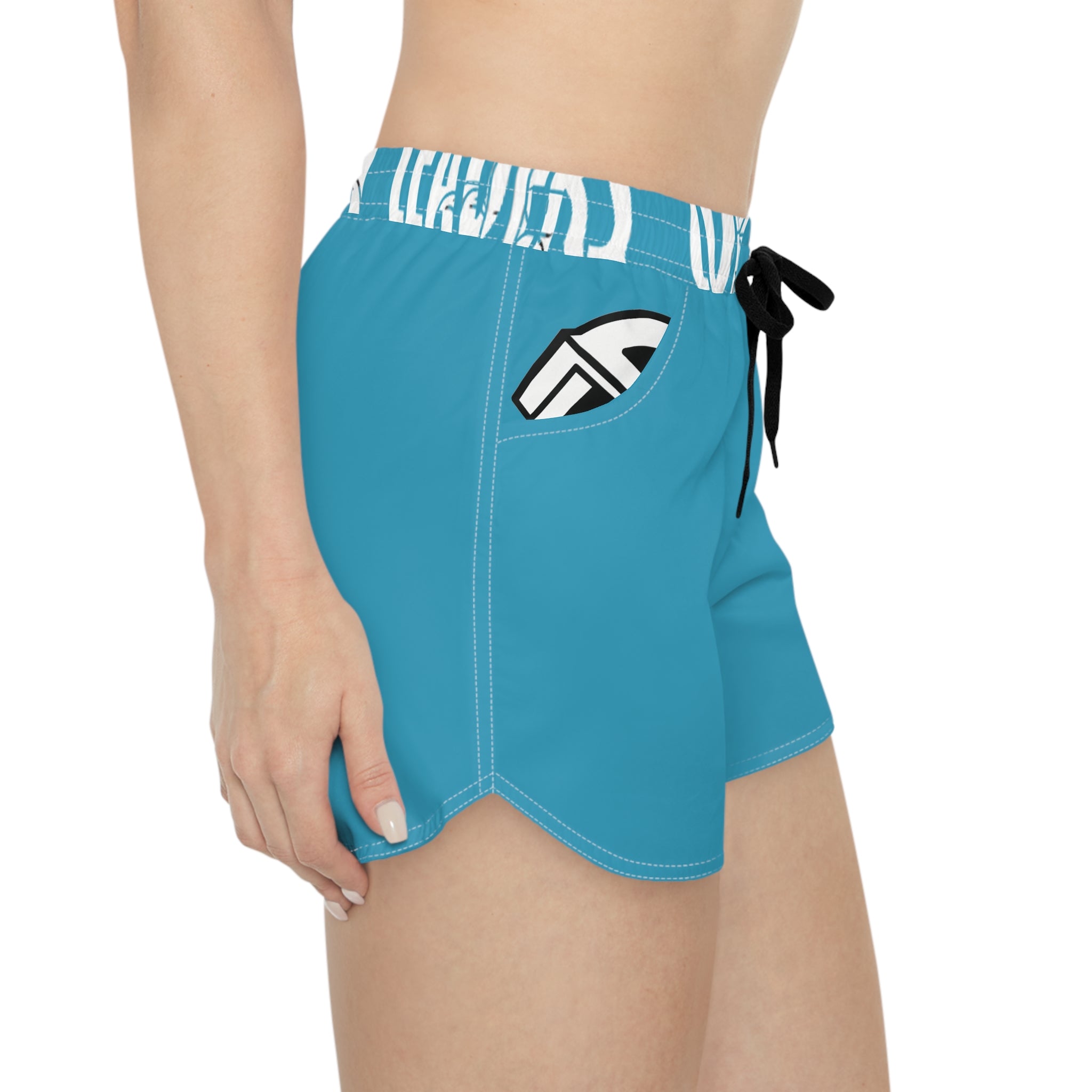 Women’s Pocket Logo Lounge Shorts (Turquoise )