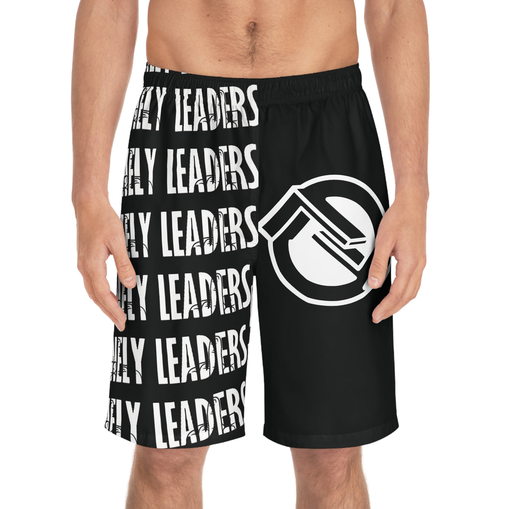 Name & Logo Men’s Board Shorts (Black)