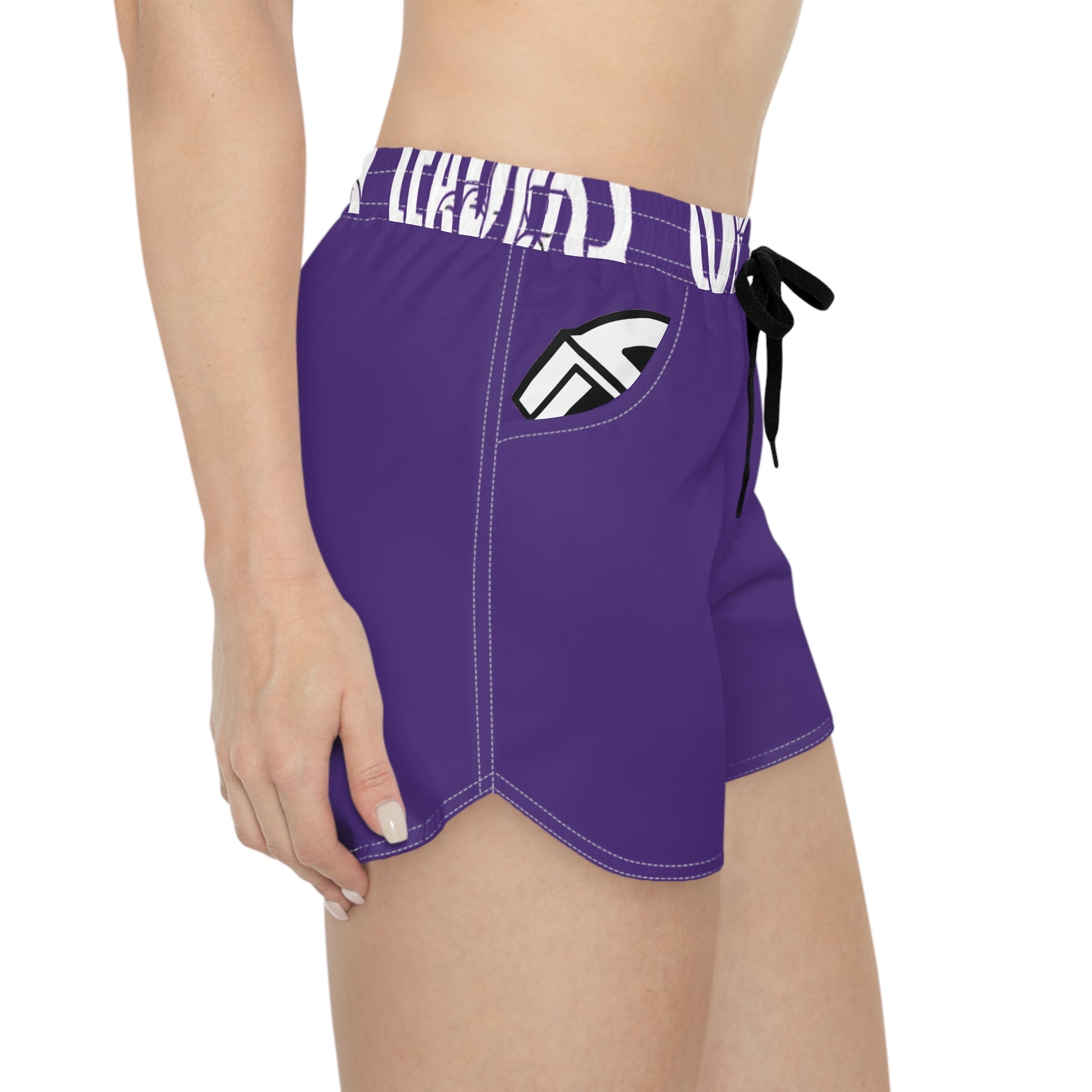 Women’s Pocket Logo Lounge Shorts (Purple)
