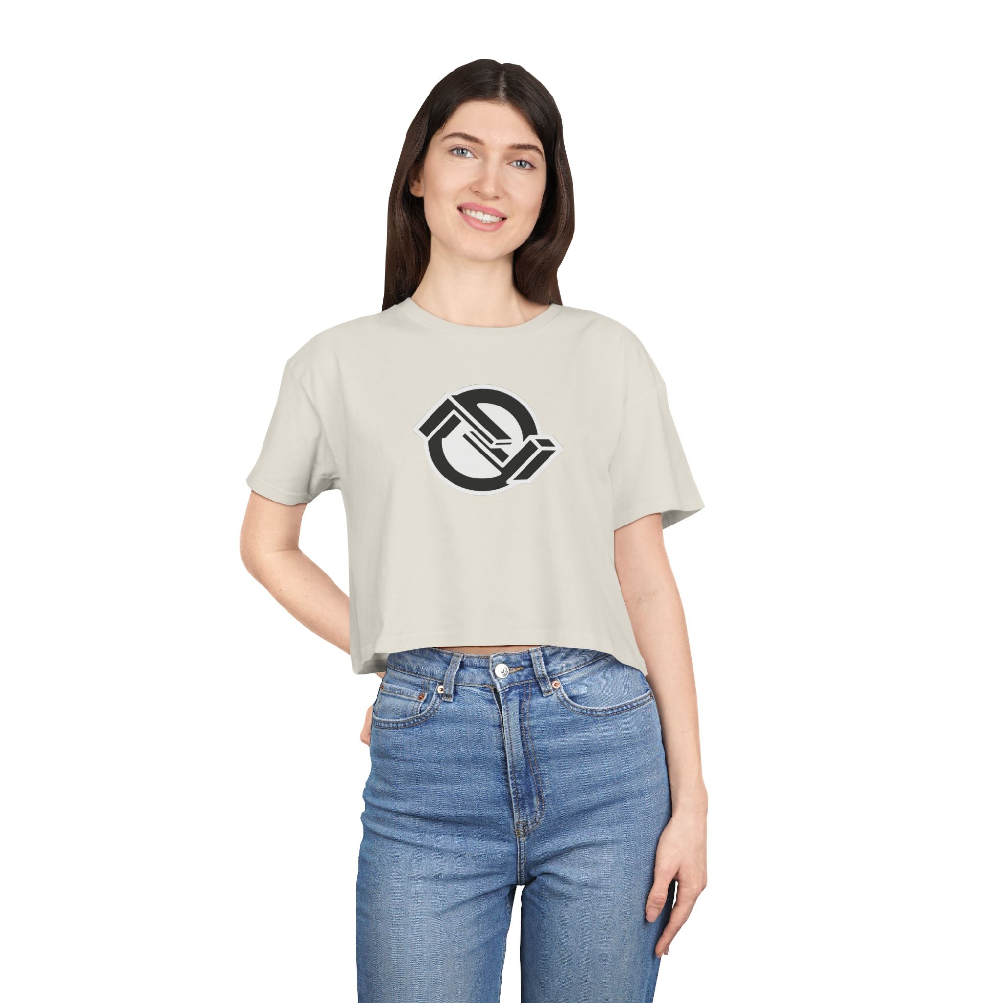 Inverted Logo Crop Tee
