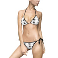 Multi-logo Two-Piece Bikini (White)