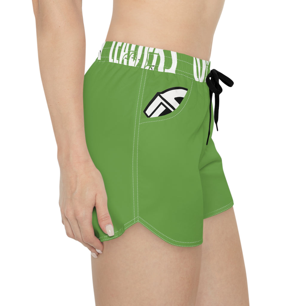 Women’s Pocket Logo Lounge Shorts (Light Green)