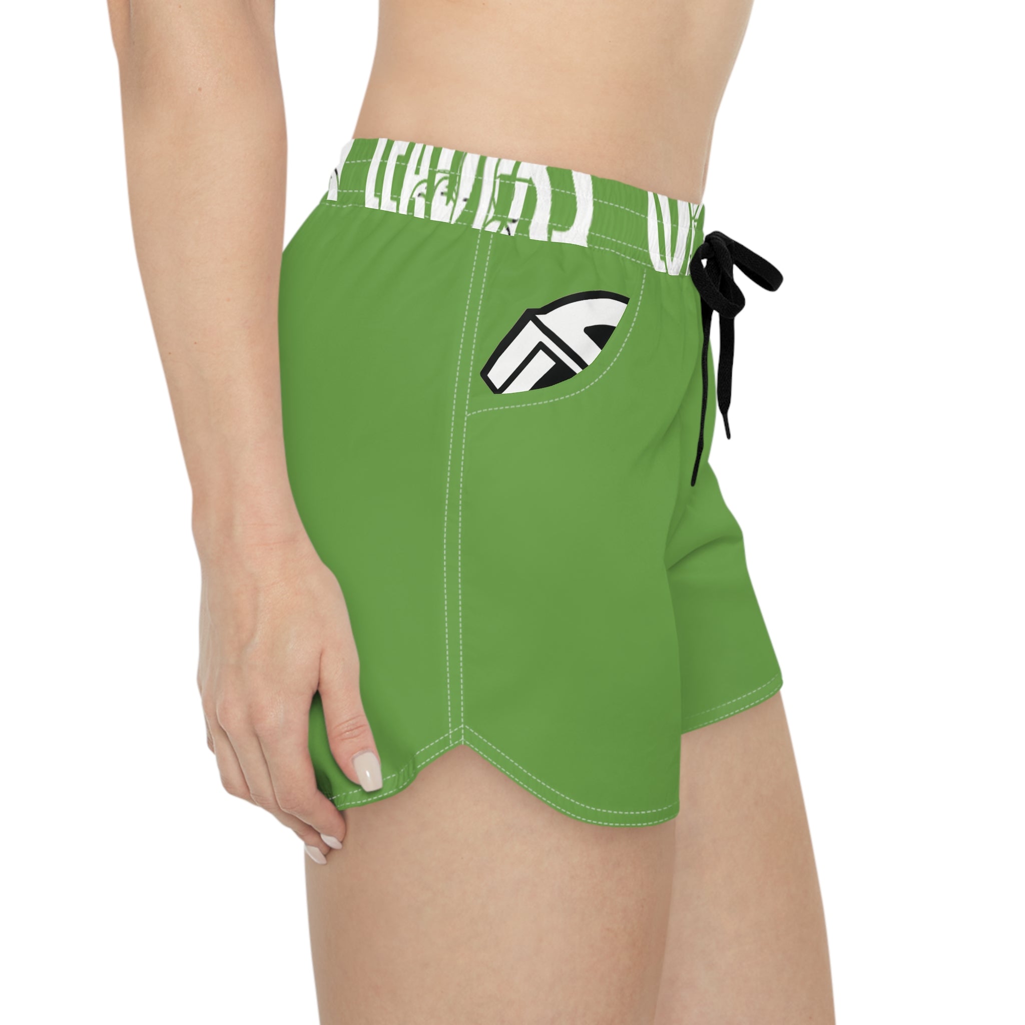 Women’s Pocket Logo Lounge Shorts (Light Green)