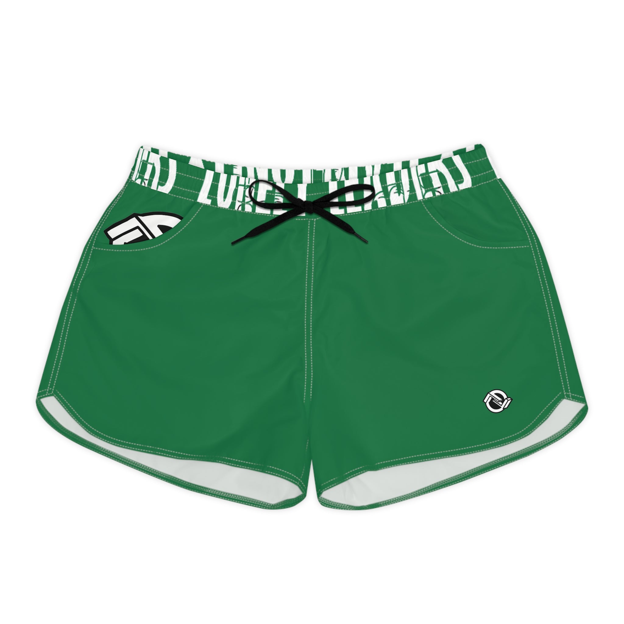 Women’s Pocket Logo Lounge Shorts (Dark Green)