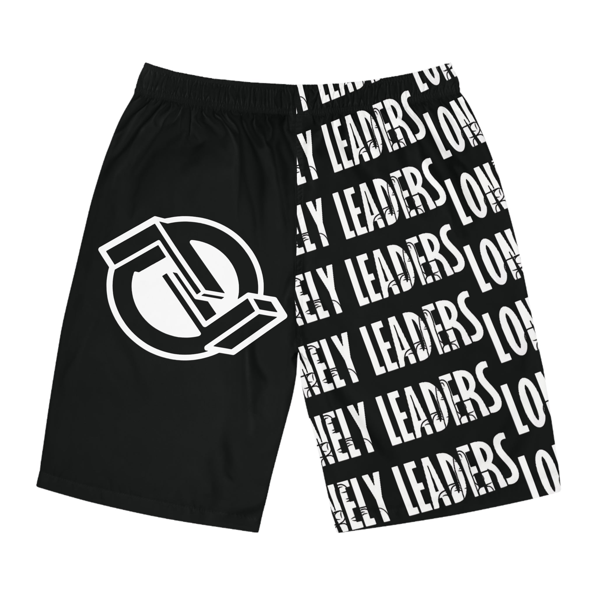 Name & Logo Men’s Board Shorts (Black)